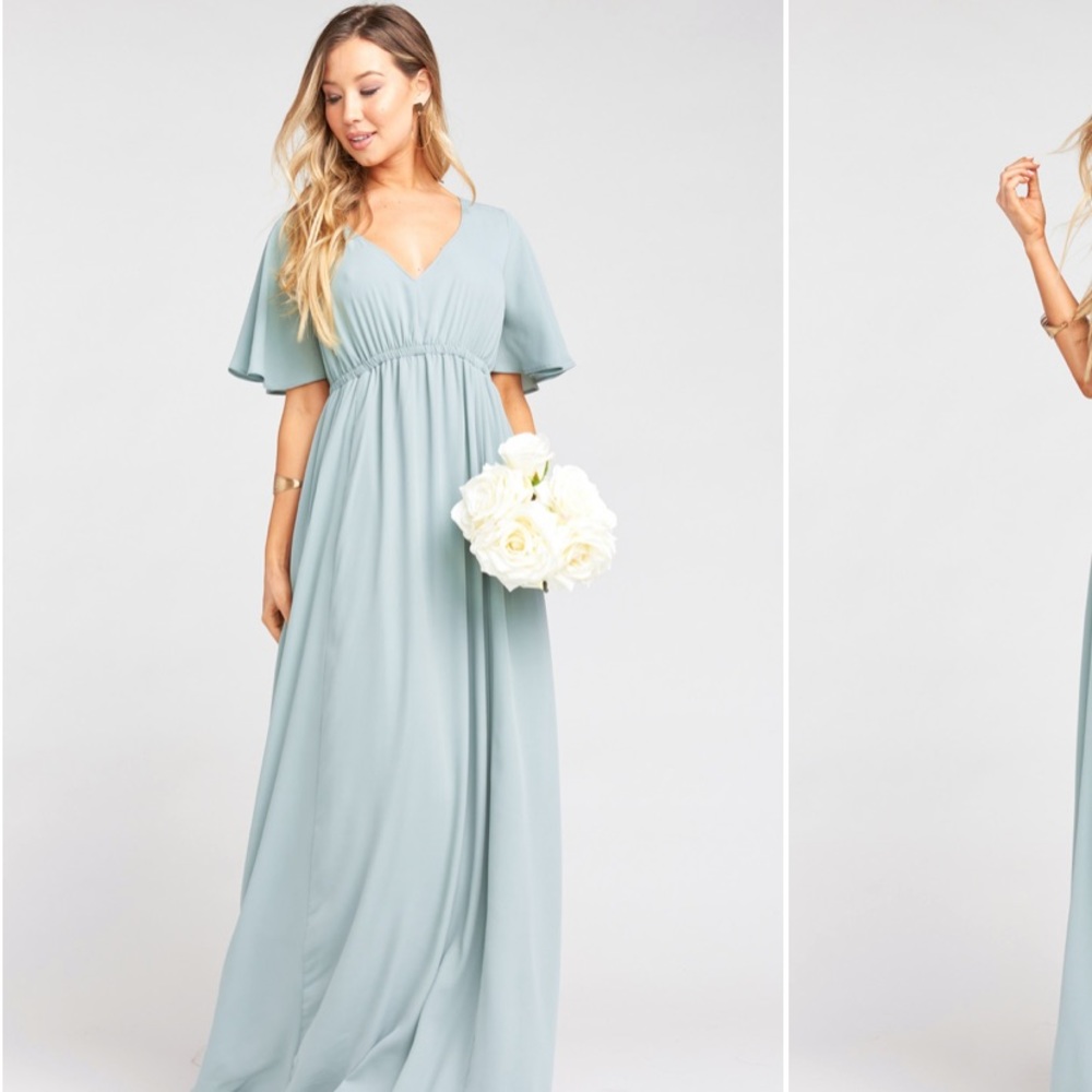 Silver Sage Crisp- Show me your mumu bridesmaid